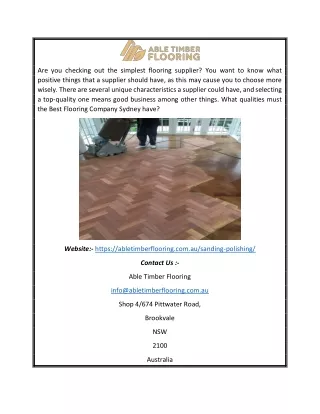 are you checking out the simplest flooring