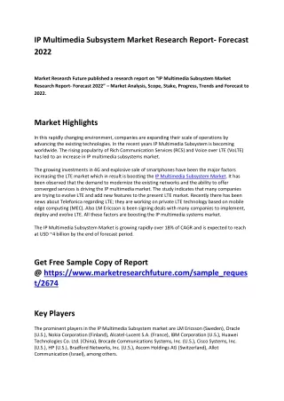 ip multimedia subsystem market research report