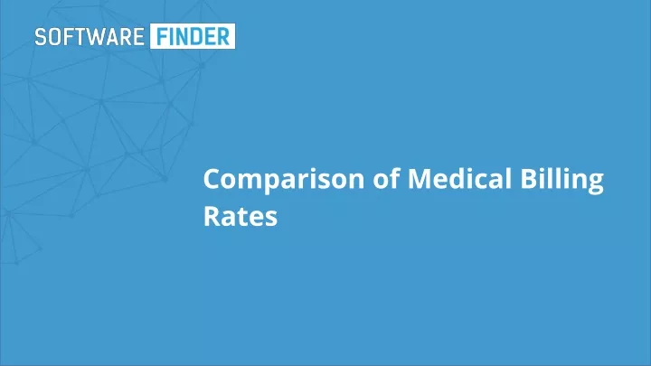 comparison of medical billing rates