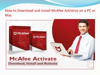 how to download and install mcafee antivirus on a pc or mac