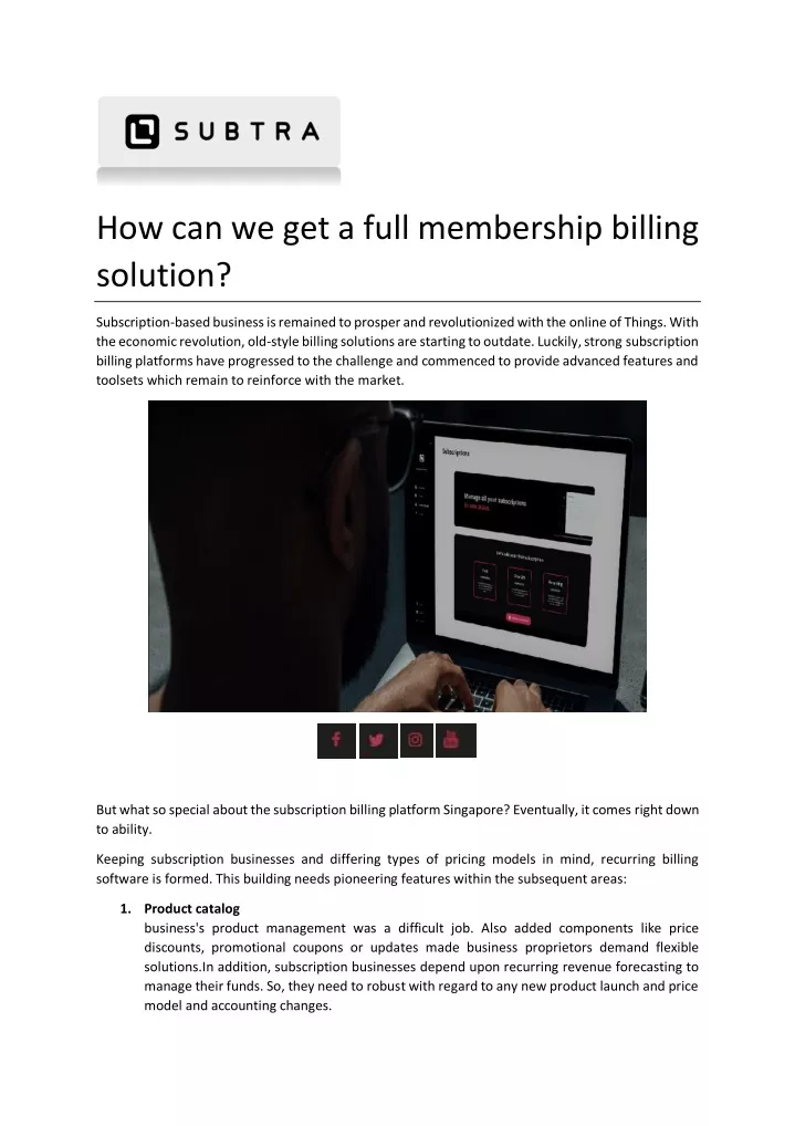 how can we get a full membership billing solution
