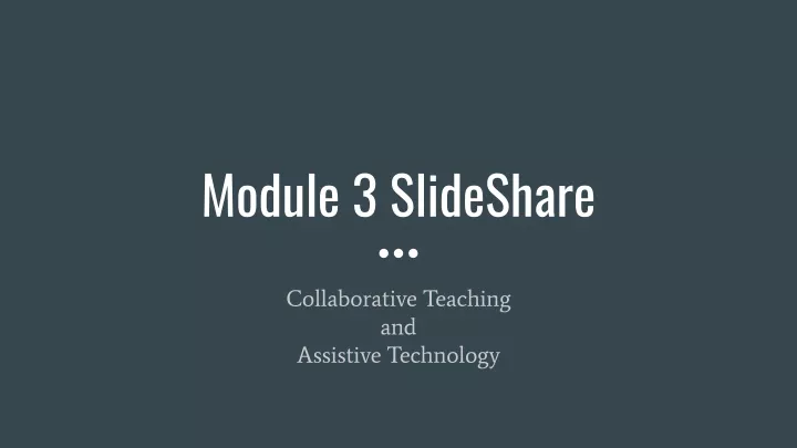 module 3 slideshare