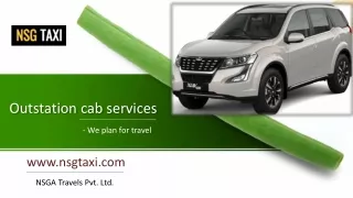 Outstation taxi service