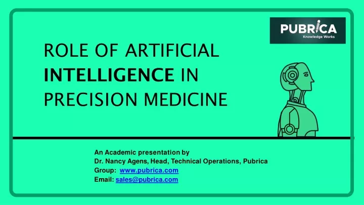 role of artificial intelligence in precision medicine