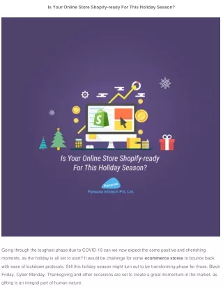 is your online store shopify ready for this