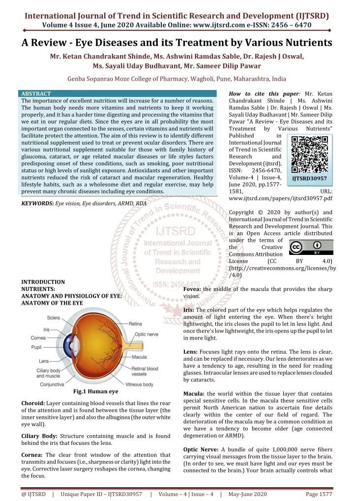 international journal of trend in scientific