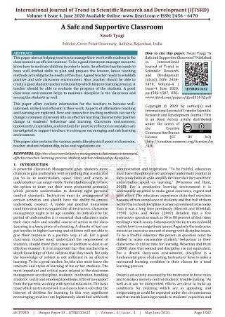international journal of trend in scientific
