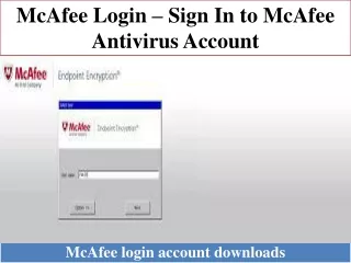 McAfee Login – Sign In to McAfee Antivirus Account