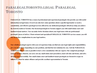 paralegaltoronto.legal Paralegal Toronto