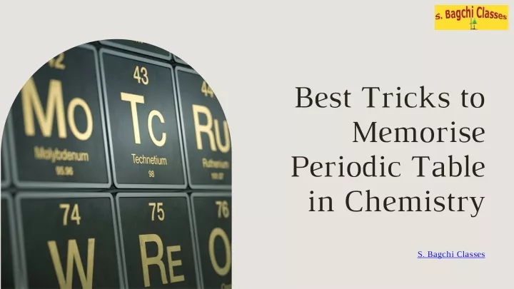 best tricks to memorise periodic table