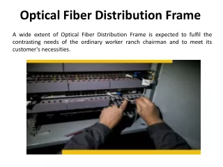 Optical Fiber Distribution Frame