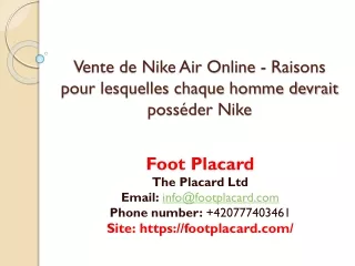 Vente de Nike Air Online - Raisons pour lesquelles chaque homme devrait posséder Nike