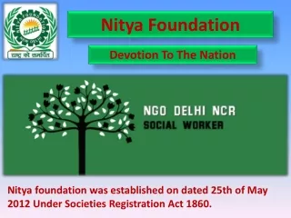 Donate Online To NGO in Delhi NCR India - Nitya Foundation NGO
