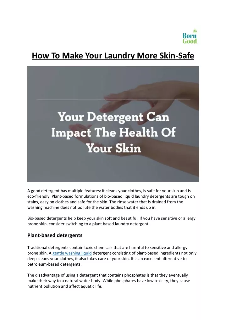how to make your laundry more skin safe