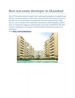 best real estate developer in ghaziabad