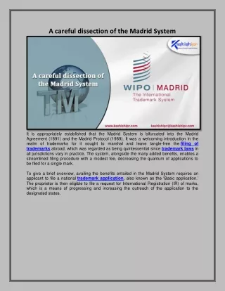 a careful dissection of the madrid system