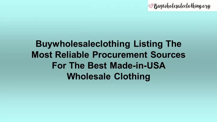 buywholesaleclothing listing the most reliable