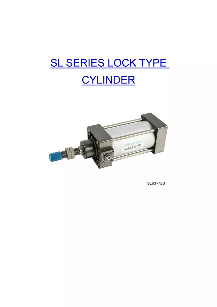 sl series lock type cylinder