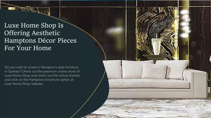 luxe home shop is offering aesthetic hamptons d cor pieces for your home