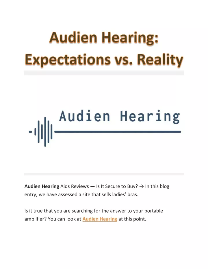 audien hearing aids reviews is it secure