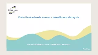 dato prakadeesh kumar wordpress malaysia