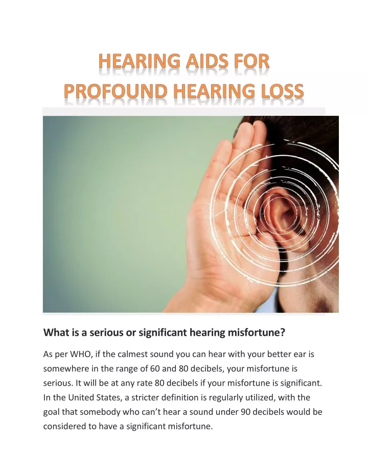 what is a serious or significant hearing