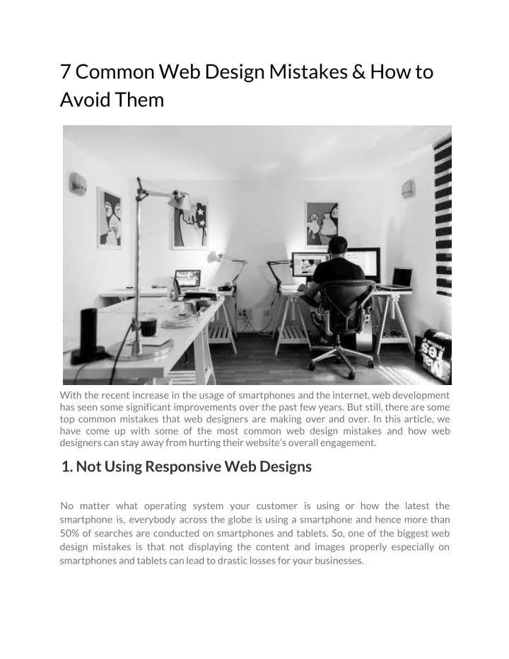 7 common web design mistakes how to avoid them