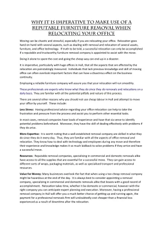 why it is imperative to make use of a reputable
