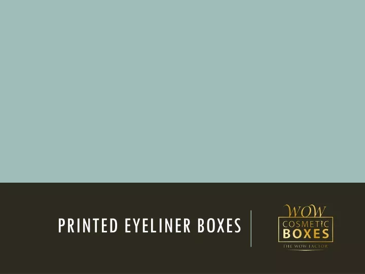 printed eyeliner boxes