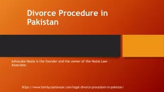 How to get Divorce in Pakistan by Expert Advice – Advocate Nazia