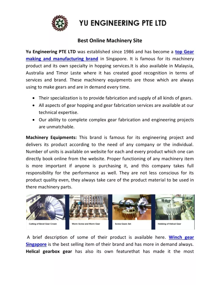 best online machinery site