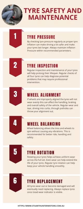 Tyre Safety and Maintenance - Infographic