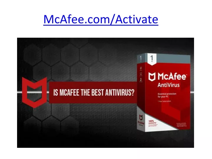 mcafee com activate