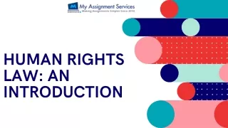 HUMAN RIGHTS LAW: AN INTRODUCTION