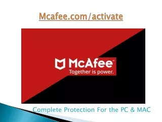 Mcafee.com/activate