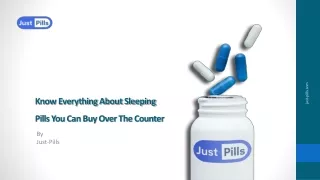 Know Everything About Sleeping Pills You Can Buy Over The Counter