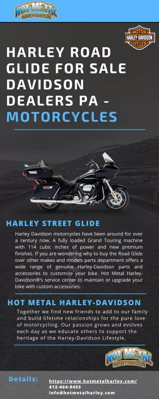 Harley Glide For Sale in PA
