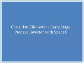 chris hsu kilometer early stage pioneer investor