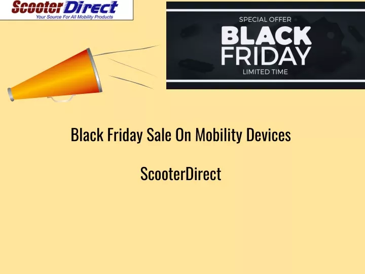 black friday sale on mobility devices