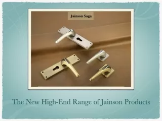 Jainson new range products