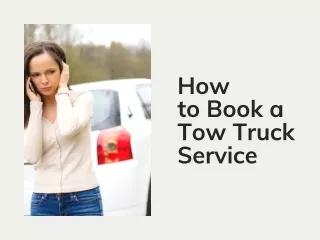 How to Book a Tow Truck Service