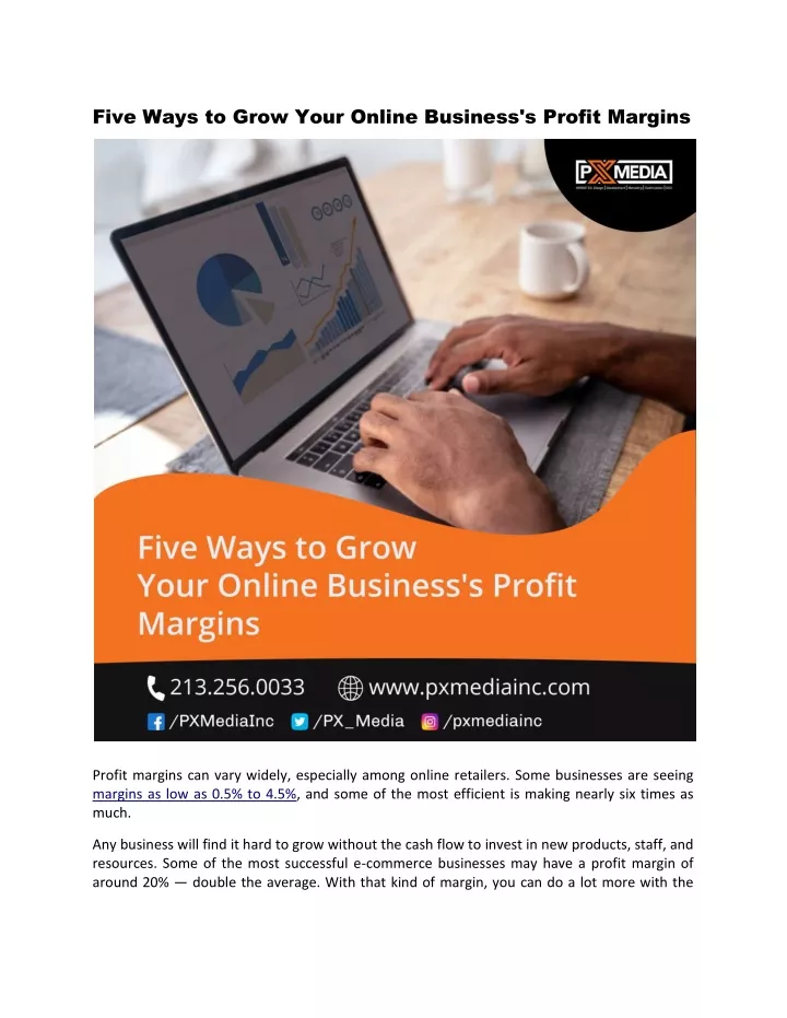 five ways to grow your online business s profit