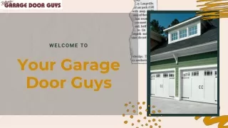 Avail Garage Door Repair Service