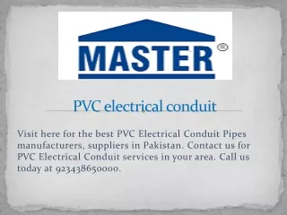 pvc electrical conduit