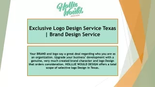 Exclusive Logo Design Service Texas | Brand Design Service