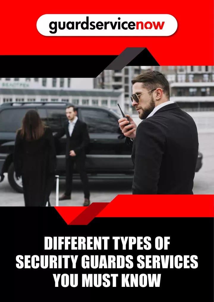 different types of security guards services