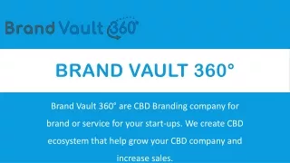 Brand Vault 360° | CBD Branding and Digital Marketing