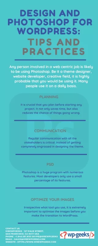 design and photoshop for wordpress
