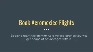 Book Aeromexico Flights