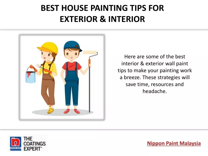 best house painting tips for exterior interior